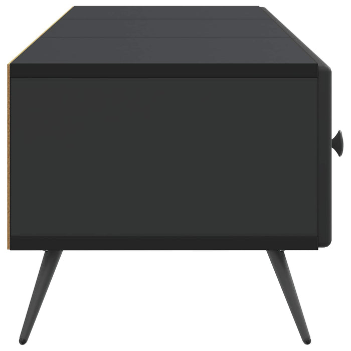 Cabinet TV cu sertar Negru 147 x 34,5 x 30 cm Lemn prelucrat - WALTI WALTI