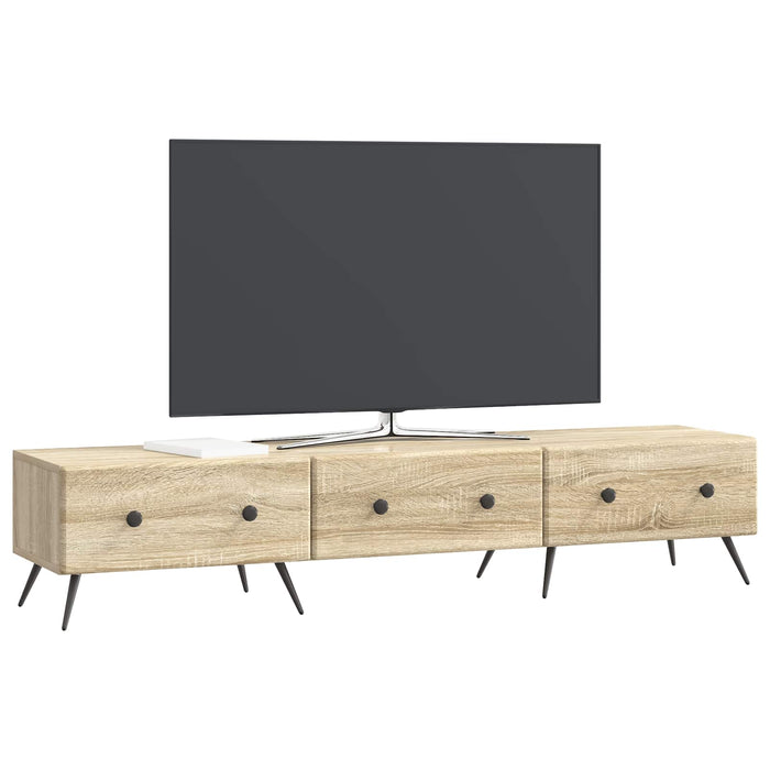 Cabinet TV Stejar Sonoma 147 x 34,5 x 30 cm Lemn prelucrat - WALTI WALTI