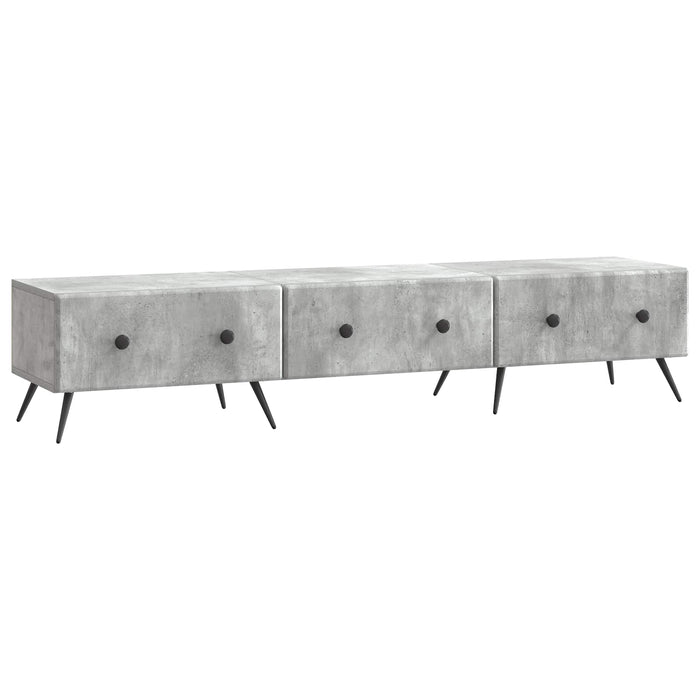 Cabinet TV Gri Beton 147 x 34,5 x 30 cm Lemn prelucrat - WALTI WALTI