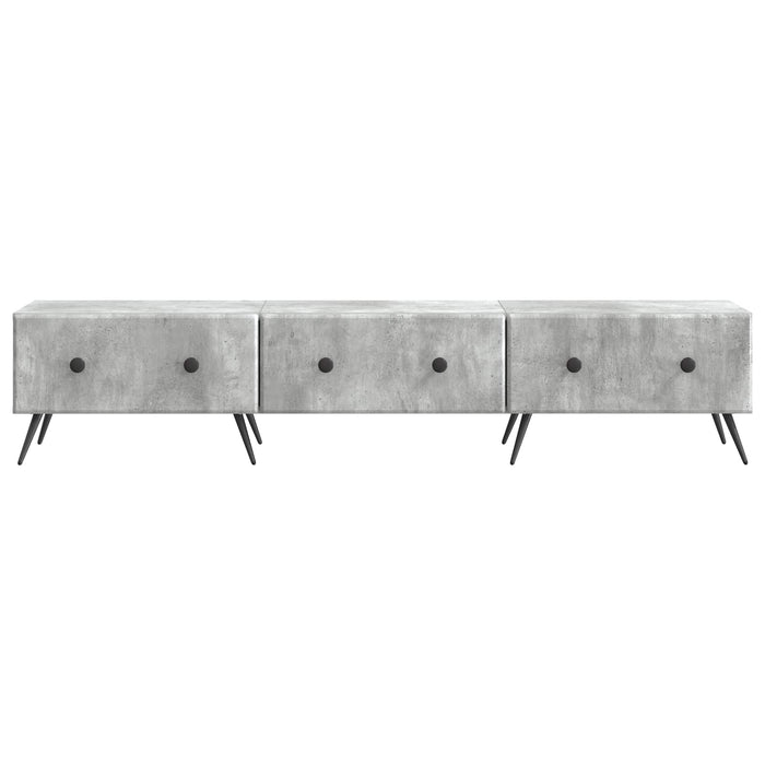 Cabinet TV Gri Beton 147 x 34,5 x 30 cm Lemn prelucrat - WALTI WALTI