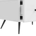 Cabinet TV Alb foarte lucios 147 x 34,5 x 30 cm Lemn prelucrat - WALTI WALTI