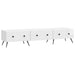 Cabinet TV Alb foarte lucios 147 x 34,5 x 30 cm Lemn prelucrat - WALTI WALTI
