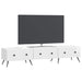 Cabinet TV Alb foarte lucios 147 x 34,5 x 30 cm Lemn prelucrat - WALTI WALTI