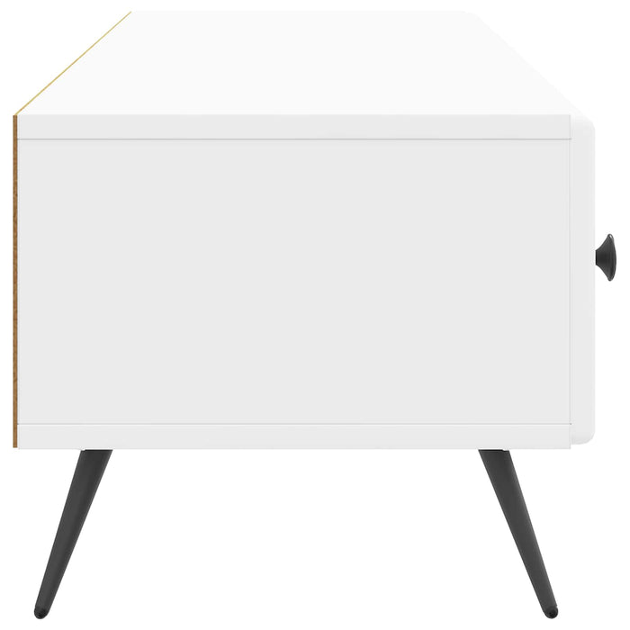 Cabinet TV Alb foarte lucios 147 x 34,5 x 30 cm Lemn prelucrat - WALTI WALTI