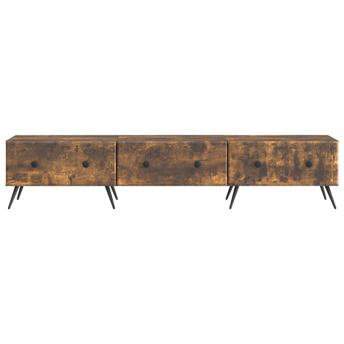 Cabinet TV Stejar fumuriu 147 x 34,5 x 30 cm Lemn prelucrat - WALTI WALTI