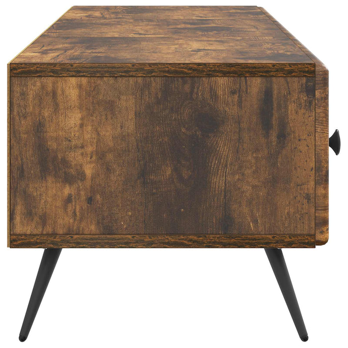 Cabinet TV Stejar fumuriu 147 x 34,5 x 30 cm Lemn prelucrat - WALTI WALTI