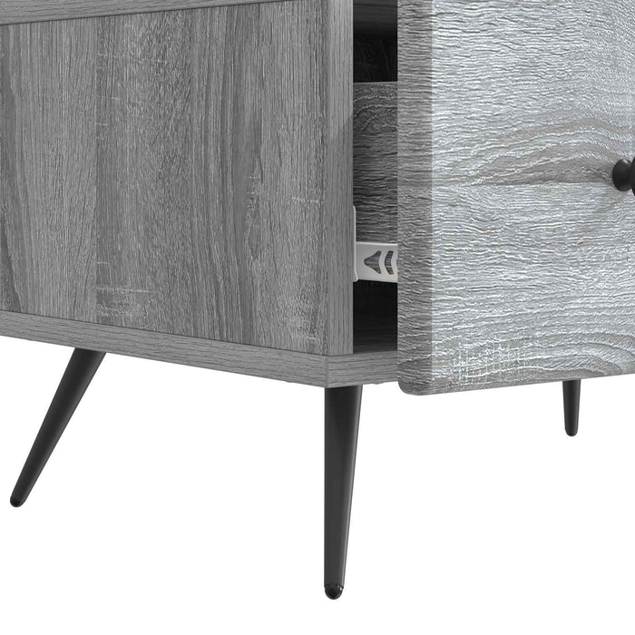 Cabinet TV Sonoma gri 147 x 34,5 x 30 cm Lemn prelucrat - WALTI WALTI