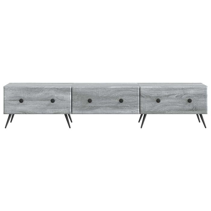 Cabinet TV Sonoma gri 147 x 34,5 x 30 cm Lemn prelucrat - WALTI WALTI