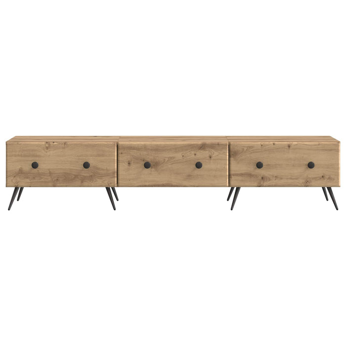 Cabinet TV Stejar Artizanal 147 x 34,5 x 30 cm Lemn prelucrat - WALTI WALTI