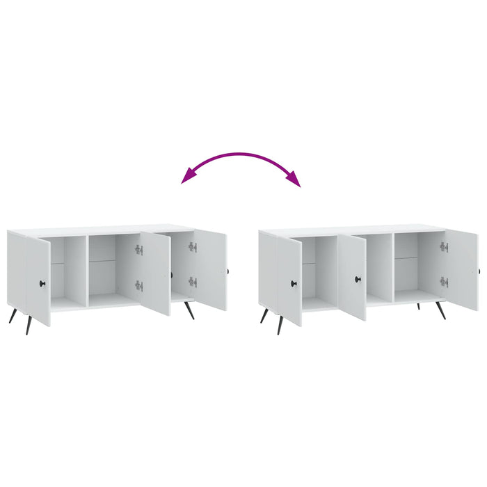 Cabinet TV Alb 99 x 34,5 x 50 cm Lemn prelucrat - WALTI WALTI