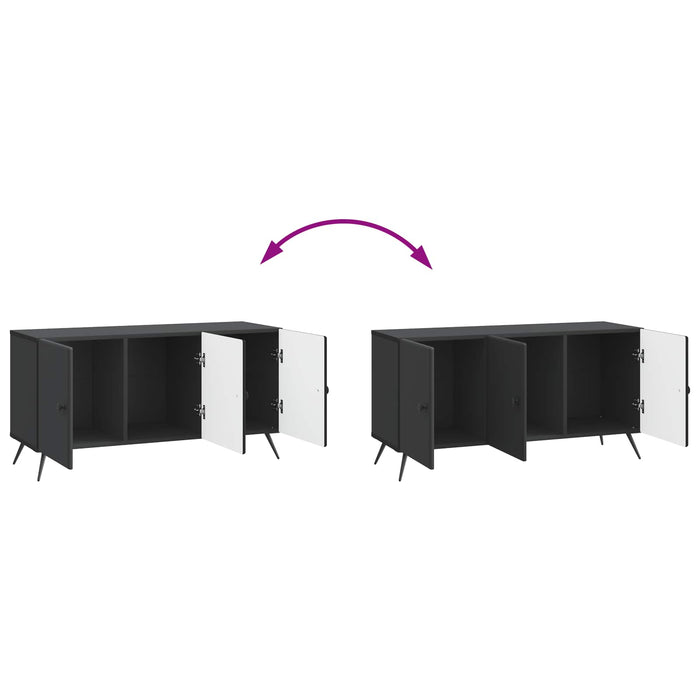 Cabinet TV Negru 99 x 34,5 x 50 cm Lemn prelucrat - WALTI WALTI