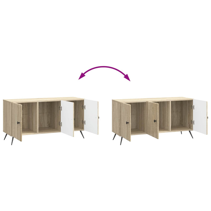Cabinet TV Stejar Sonoma 99 x 34,5 x 50 cm Lemn prelucrat - WALTI WALTI