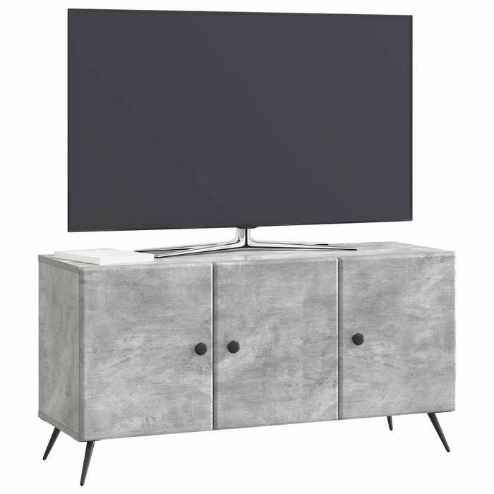 Cabinet TV Gri Beton 99 x 34,5 x 50 cm Lemn prelucrat - WALTI WALTI