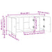 Cabinet TV Gri Beton 99 x 34,5 x 50 cm Lemn prelucrat - WALTI WALTI