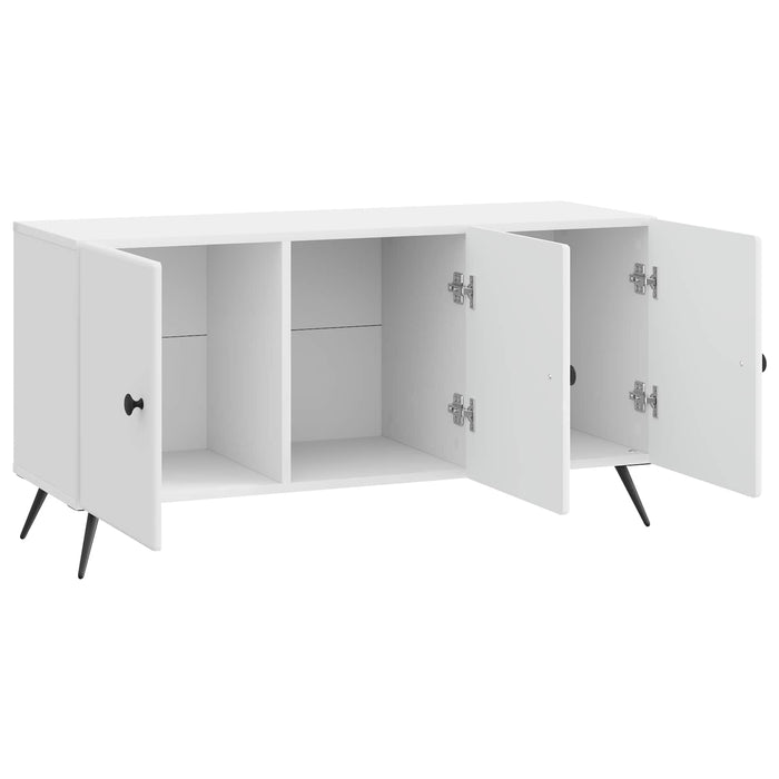 Cabinet TV Alb foarte lucios 99 x 34,5 x 50 cm Lemn prelucrat - WALTI WALTI