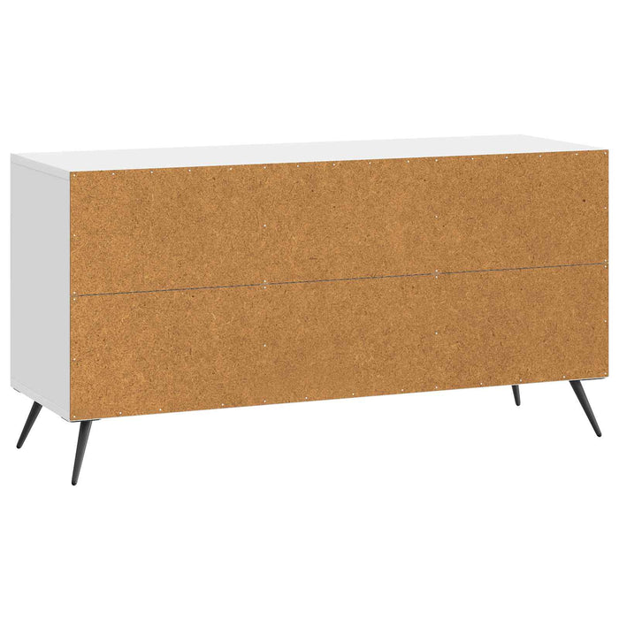 Cabinet TV Alb foarte lucios 99 x 34,5 x 50 cm Lemn prelucrat - WALTI WALTI