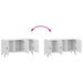 Cabinet TV Alb foarte lucios 99 x 34,5 x 50 cm Lemn prelucrat - WALTI WALTI