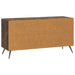 Cabinet TV Stejar fumuriu 99 x 34,5 x 50 cm Lemn prelucrat - WALTI WALTI
