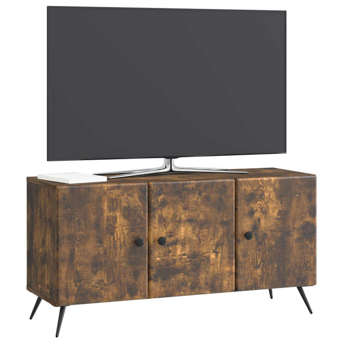 Cabinet TV Stejar fumuriu 99 x 34,5 x 50 cm Lemn prelucrat - WALTI WALTI