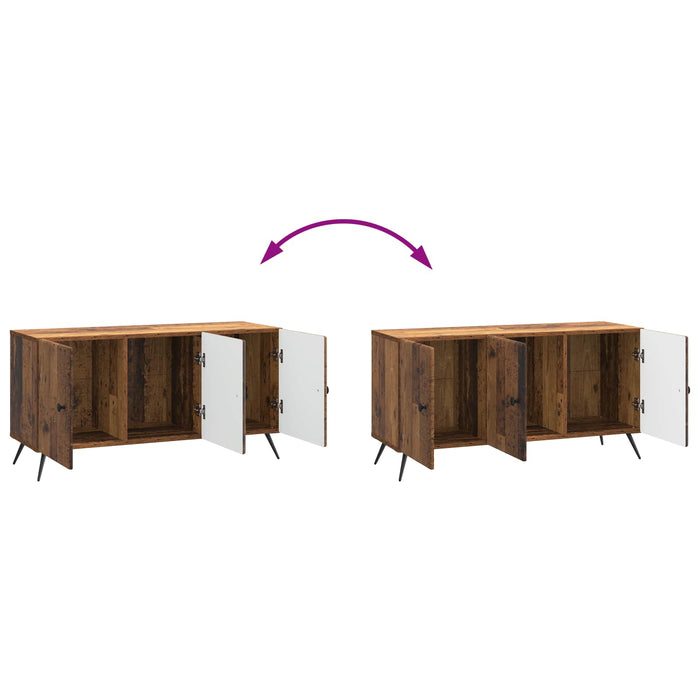 Cabinet TV Lemn vechi 99 x 34,5 x 50 cm Lemn prelucrat - WALTI WALTI