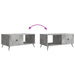 Masă de cafea Gri Beton 90 x 50 x 40 cm Lemn prelucrat - WALTI WALTI