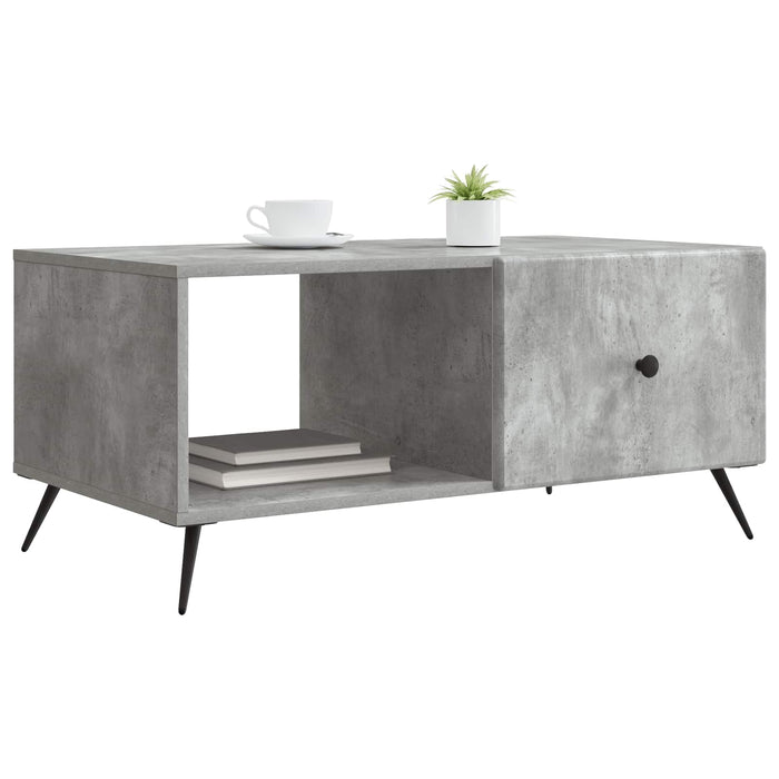 Masă de cafea Gri Beton 90 x 50 x 40 cm Lemn prelucrat - WALTI WALTI