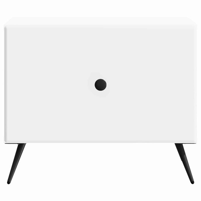 Masă de cafea cu sertar Alb 49 x 50 x 40 cm Lemn prelucrat - WALTI WALTI