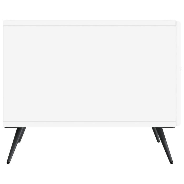 Masă de cafea cu sertar Alb 49 x 50 x 40 cm Lemn prelucrat - WALTI WALTI