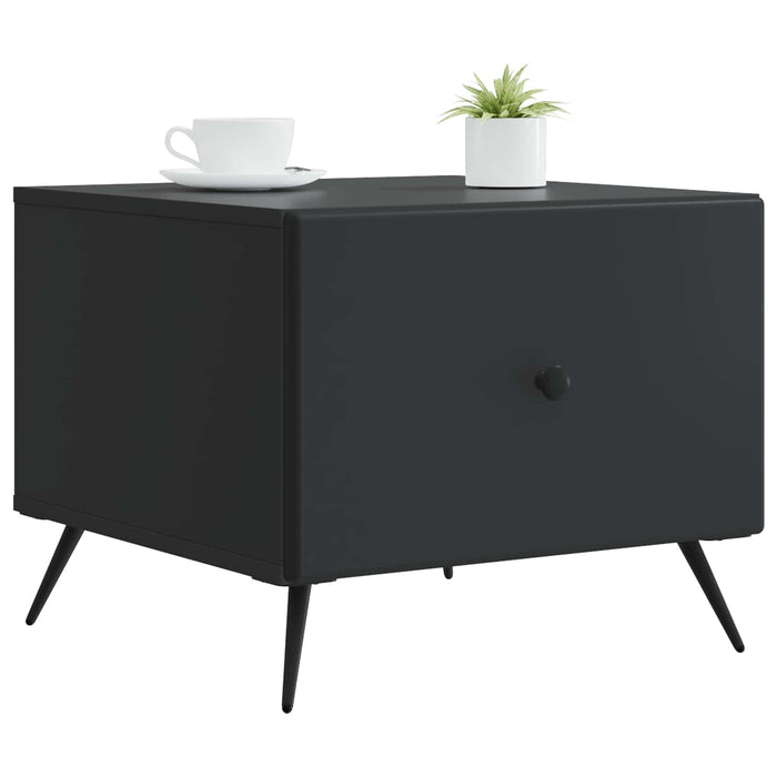 Masă de cafea cu sertar Negru 49 x 50 x 40 cm Lemn prelucrat - WALTI WALTI