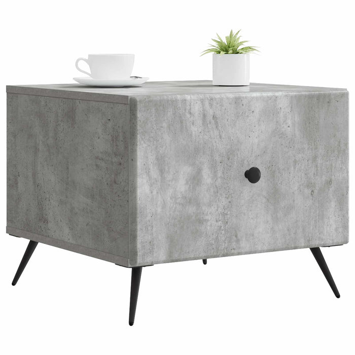 Masă de cafea Gri Beton 49 x 50 x 40 cm Lemn prelucrat - WALTI WALTI