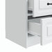 Dulap de noapte Alb 43 x 34,5 x 44,5 cm Lemn prelucrat - WALTI WALTI
