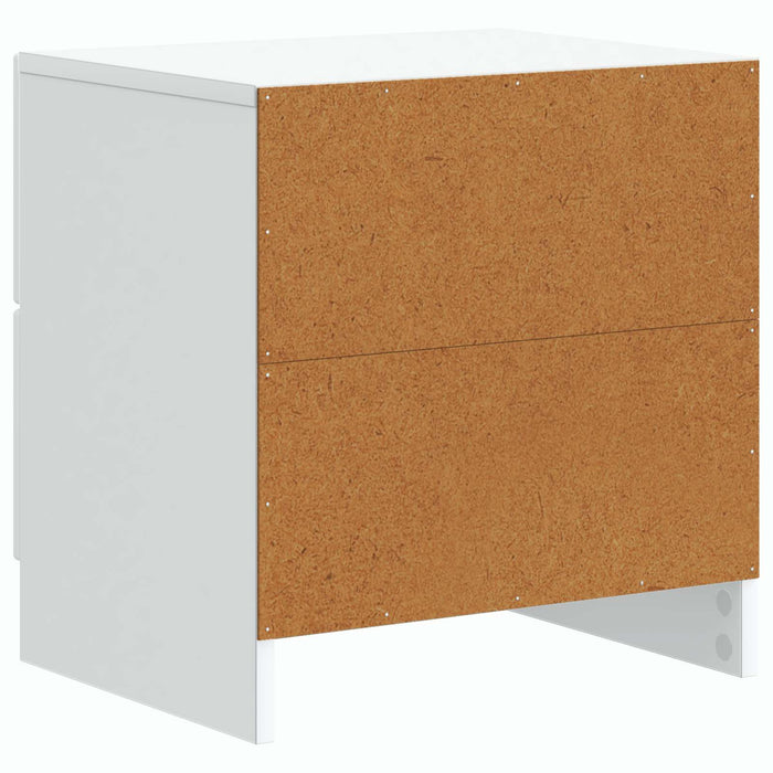 Dulap de noapte Alb 43 x 34,5 x 44,5 cm Lemn prelucrat - WALTI WALTI