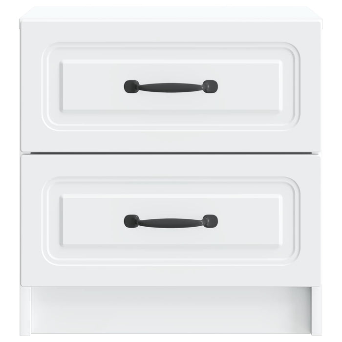 Dulap de noapte Alb 43 x 34,5 x 44,5 cm Lemn prelucrat - WALTI WALTI