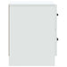 Dulap de noapte Alb 43 x 34,5 x 44,5 cm Lemn prelucrat - WALTI WALTI