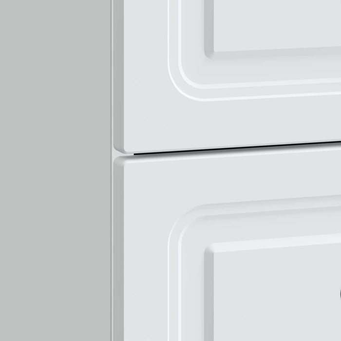 Dulap de noapte 2 pcs Alb 43 x 34,5 x 44,5 cm Lemn prelucrat - WALTI WALTI