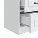 Dulap de noapte 2 pcs Alb 43 x 34,5 x 44,5 cm Lemn prelucrat - WALTI WALTI