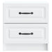 Dulap de noapte 2 pcs Alb 43 x 34,5 x 44,5 cm Lemn prelucrat - WALTI WALTI