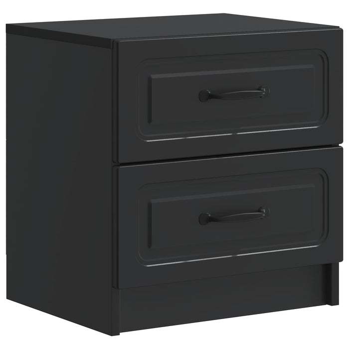 Dulap de noapte Negru 43 x 34,5 x 44,5 cm Lemn prelucrat - WALTI WALTI