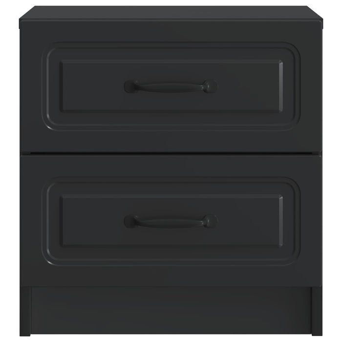 Dulap de noapte Negru 43 x 34,5 x 44,5 cm Lemn prelucrat - WALTI WALTI