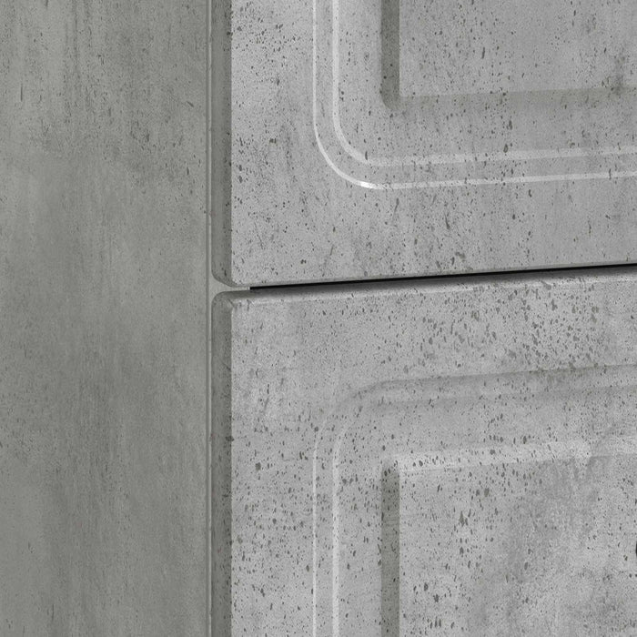 Dulap de noapte Gri Beton 43 x 34,5 x 44,5 cm Lemn prelucrat - WALTI WALTI