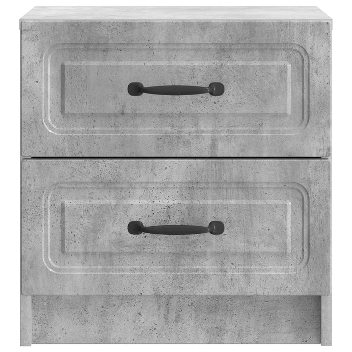 Dulap de noapte Gri Beton 43 x 34,5 x 44,5 cm Lemn prelucrat - WALTI WALTI