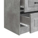 Dulap de noapte cu sertar 2 pcs Gri Beton 43 x 34,5 x 44,5 cm - WALTI WALTI