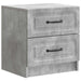 Dulap de noapte cu sertar 2 pcs Gri Beton 43 x 34,5 x 44,5 cm - WALTI WALTI