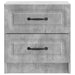 Dulap de noapte cu sertar 2 pcs Gri Beton 43 x 34,5 x 44,5 cm - WALTI WALTI