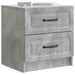 Dulap de noapte cu sertar 2 pcs Gri Beton 43 x 34,5 x 44,5 cm - WALTI WALTI