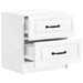 Dulap de noapte 2 pcs Alb foarte lucios 43 x 34,5 x 44,5 cm - WALTI WALTI