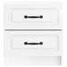 Dulap de noapte 2 pcs Alb foarte lucios 43 x 34,5 x 44,5 cm - WALTI WALTI