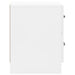 Dulap de noapte 2 pcs Alb foarte lucios 43 x 34,5 x 44,5 cm - WALTI WALTI