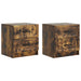 Dulap de noapte 2 pcs Stejar fumuriu 43 x 34,5 x 44,5 cm - WALTI WALTI