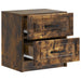 Dulap de noapte 2 pcs Stejar fumuriu 43 x 34,5 x 44,5 cm - WALTI WALTI